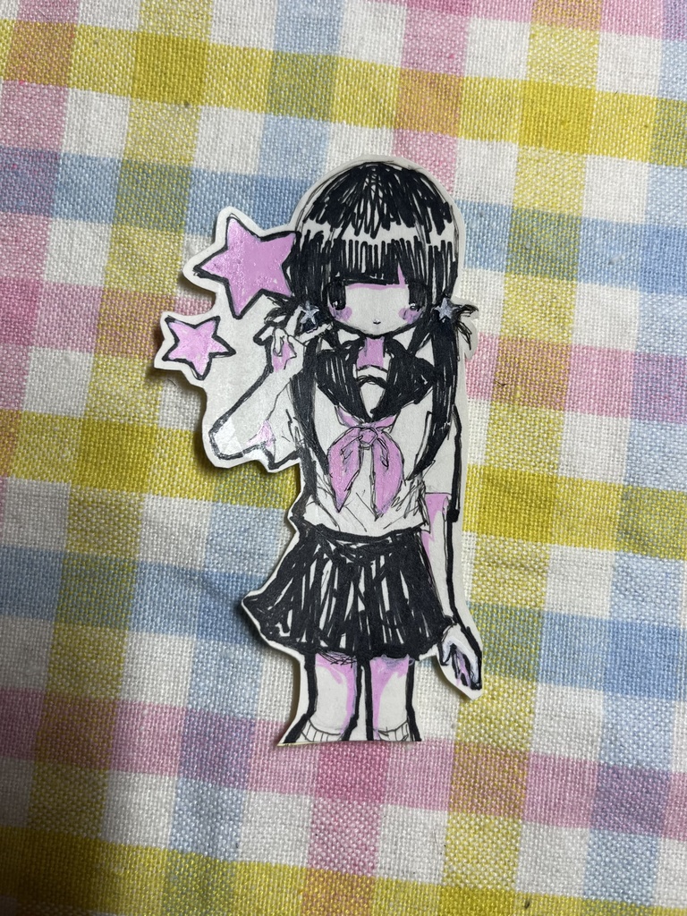 手描きシール⭐おんなのこ