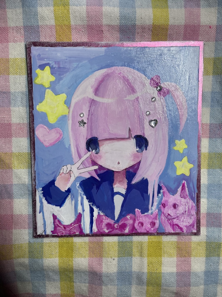 ミニ色紙⭐アクリル原画