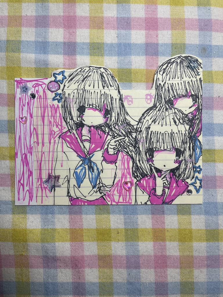 原画 だいたいはがきサイズ