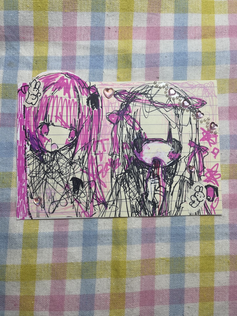 原画 大体はがきサイズ