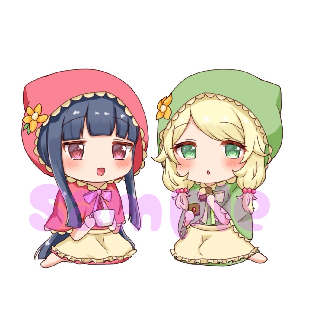 雪美とこずえティータイムアクリルスタンド