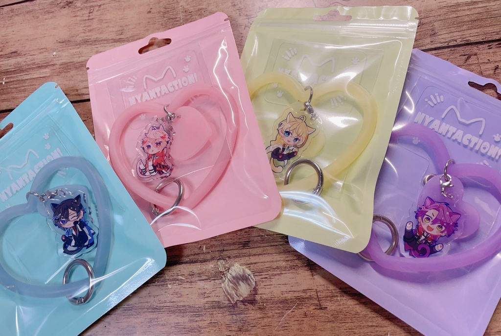 【非公式】<発送2月下旬分>にゃんたくしょんスマホシリコンリング(チャーム付き)