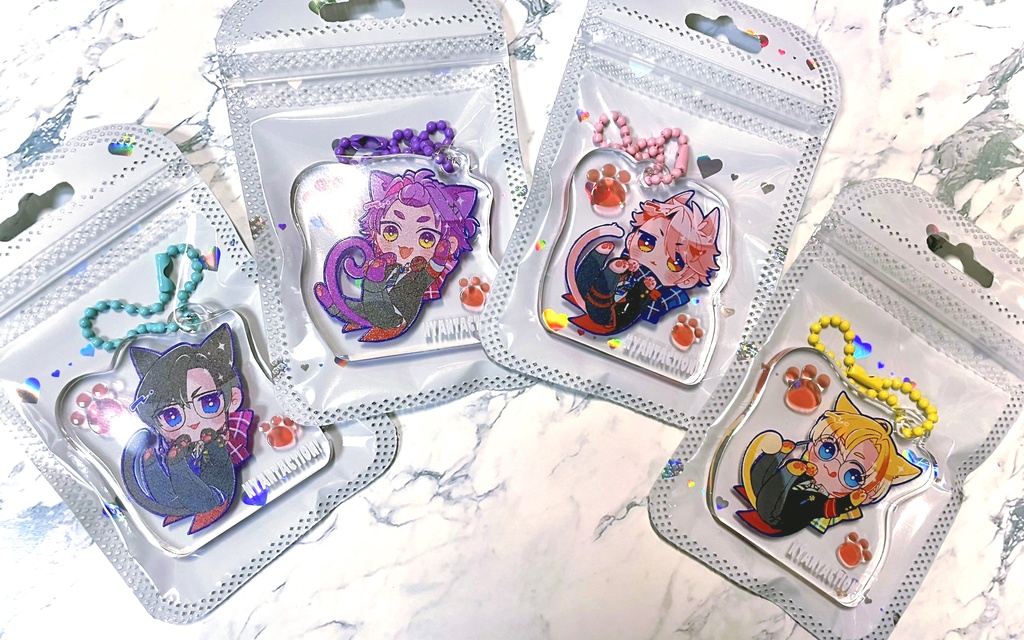 【非公式】にゃんたくしょん制服ver アクリルスタンドキーホルダー※5月下旬~6月中旬発送