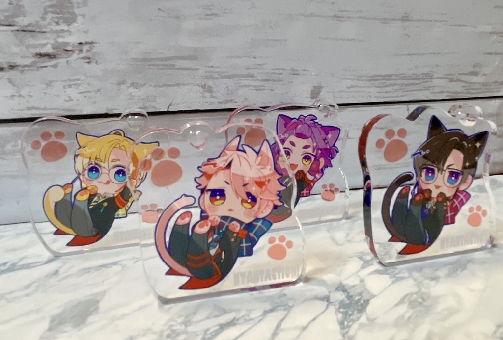 【非公式】にゃんたくしょん制服ver アクリルスタンドキーホルダー※5月下旬~6月中旬発送