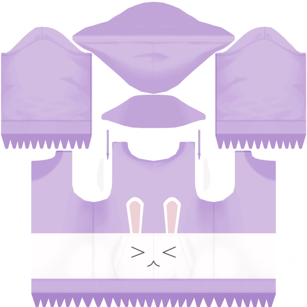 【VRoid】 Squinching Bunny Hoodie