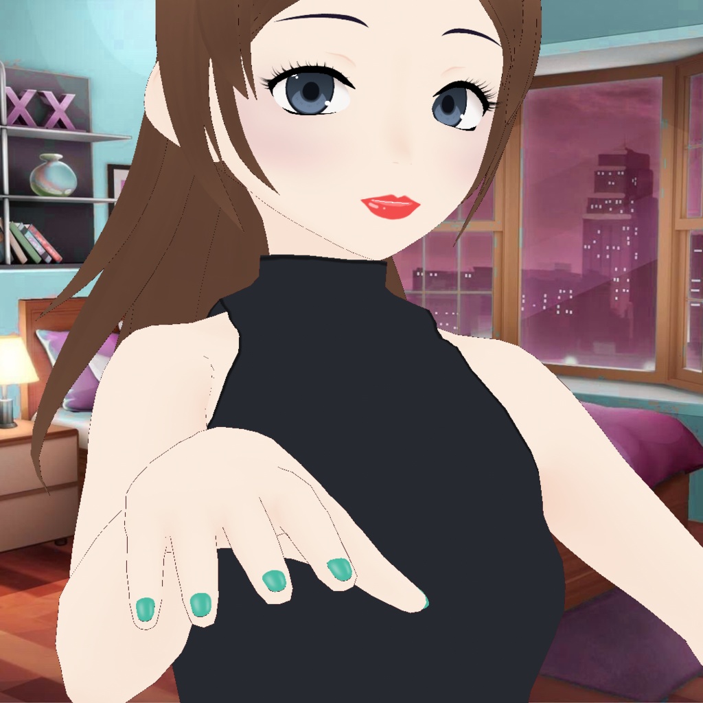 【VRoid】 Simple Set of Nails - Set 1