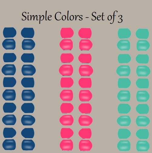 【VRoid】 Simple Set of Nails - Set 1