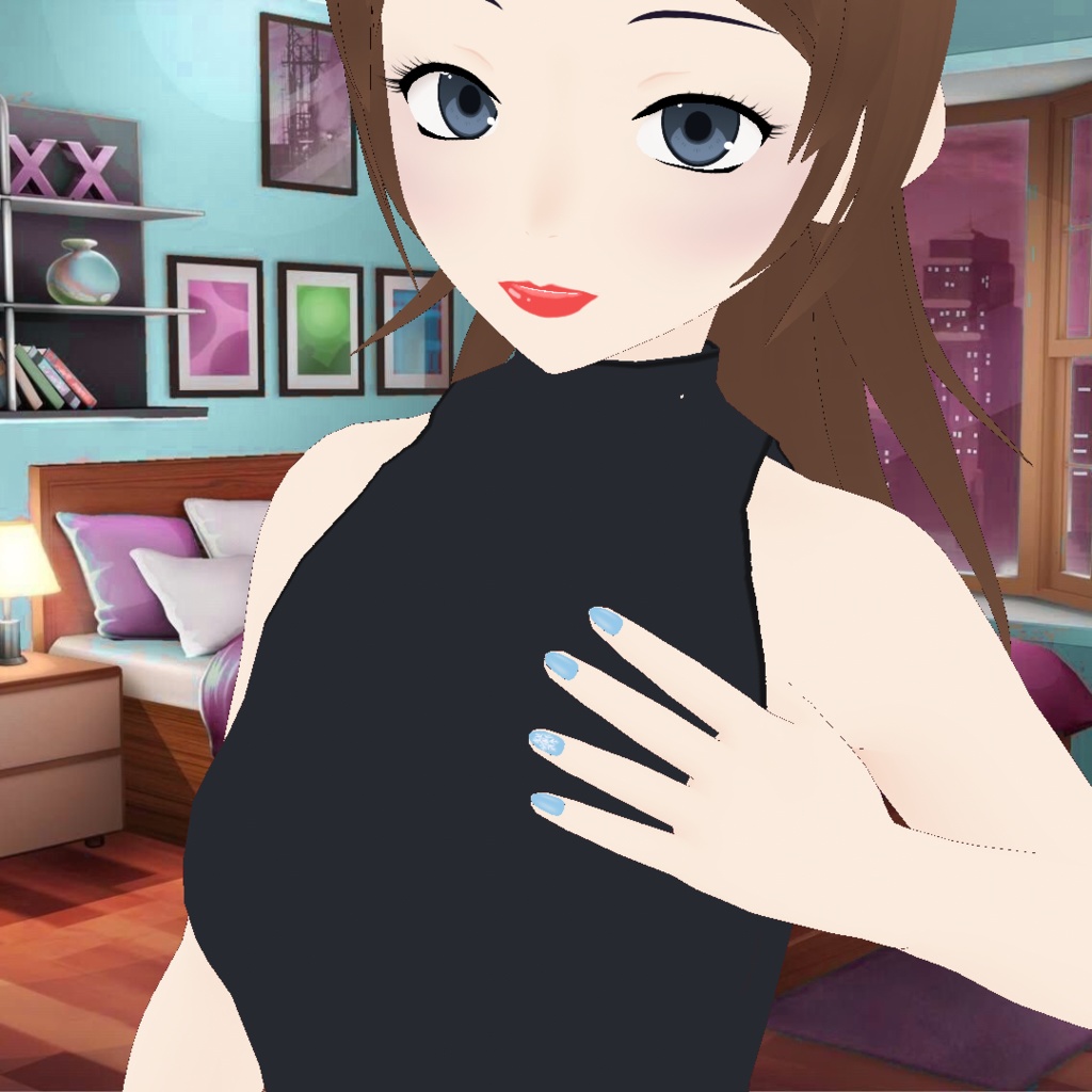 【VRoid】 Snowflake Nails