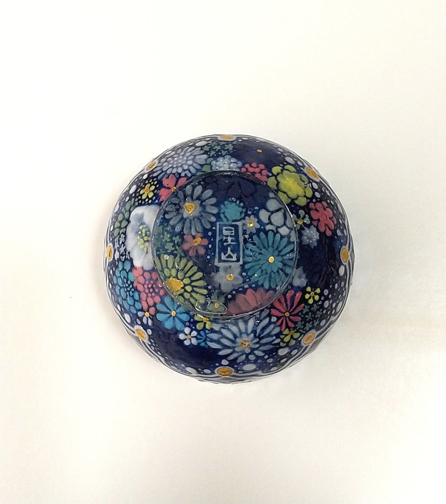 堆花金彩星華紋 ぐい呑