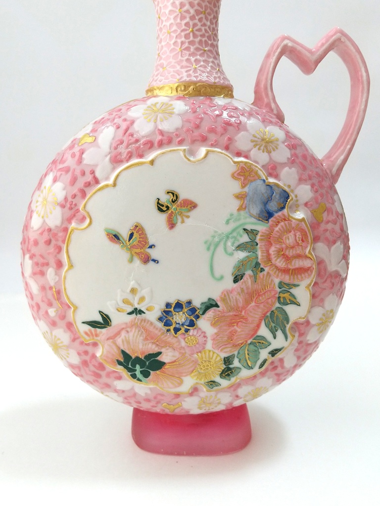 堆花彩洋酒瓶 -はるごこち-