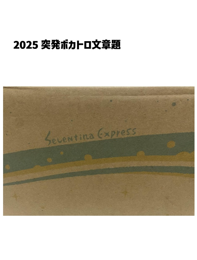 2025突発ボカトロ文章題