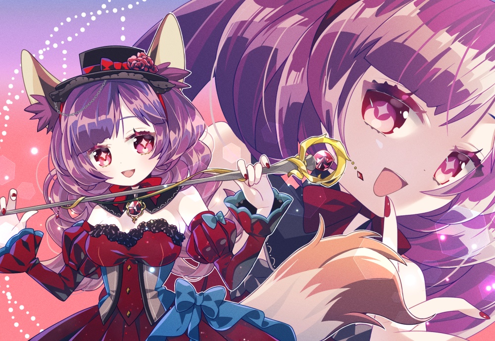 一次創作ポストカード⑧「ルビー×赤狐ちゃん」