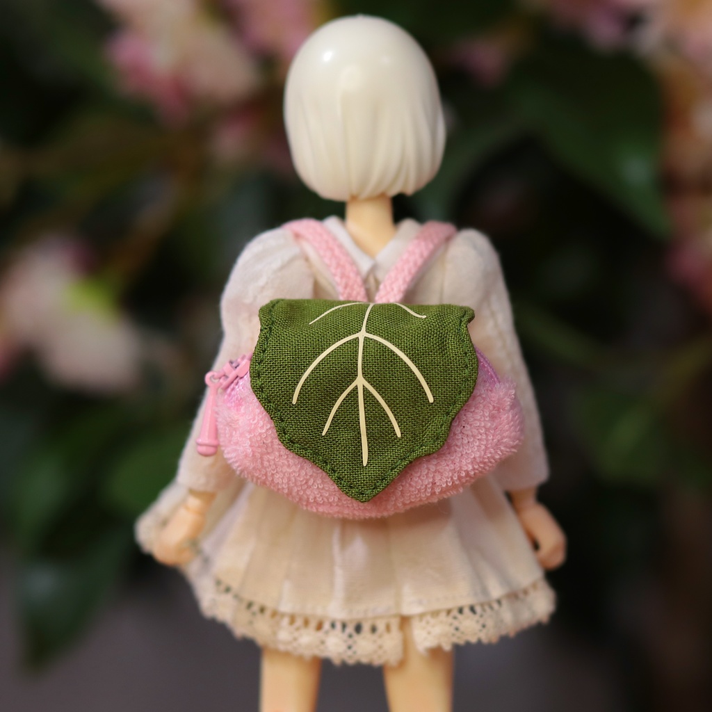 【1/12ドール】桜もちリュック【ぬい】
