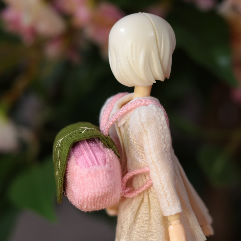 【1/12ドール】桜もちリュック【ぬい】