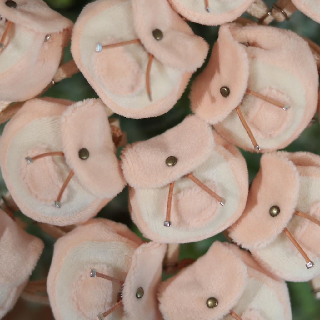 【2色ブラウン・ピンク】もふもふポケットリュック【ドール・ぬい】