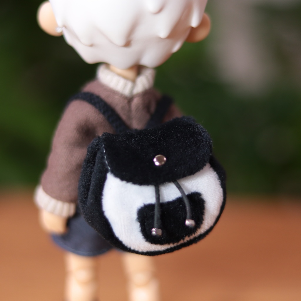 【各3色】もふもふポケットリュック【1/12ドール・ぬい】