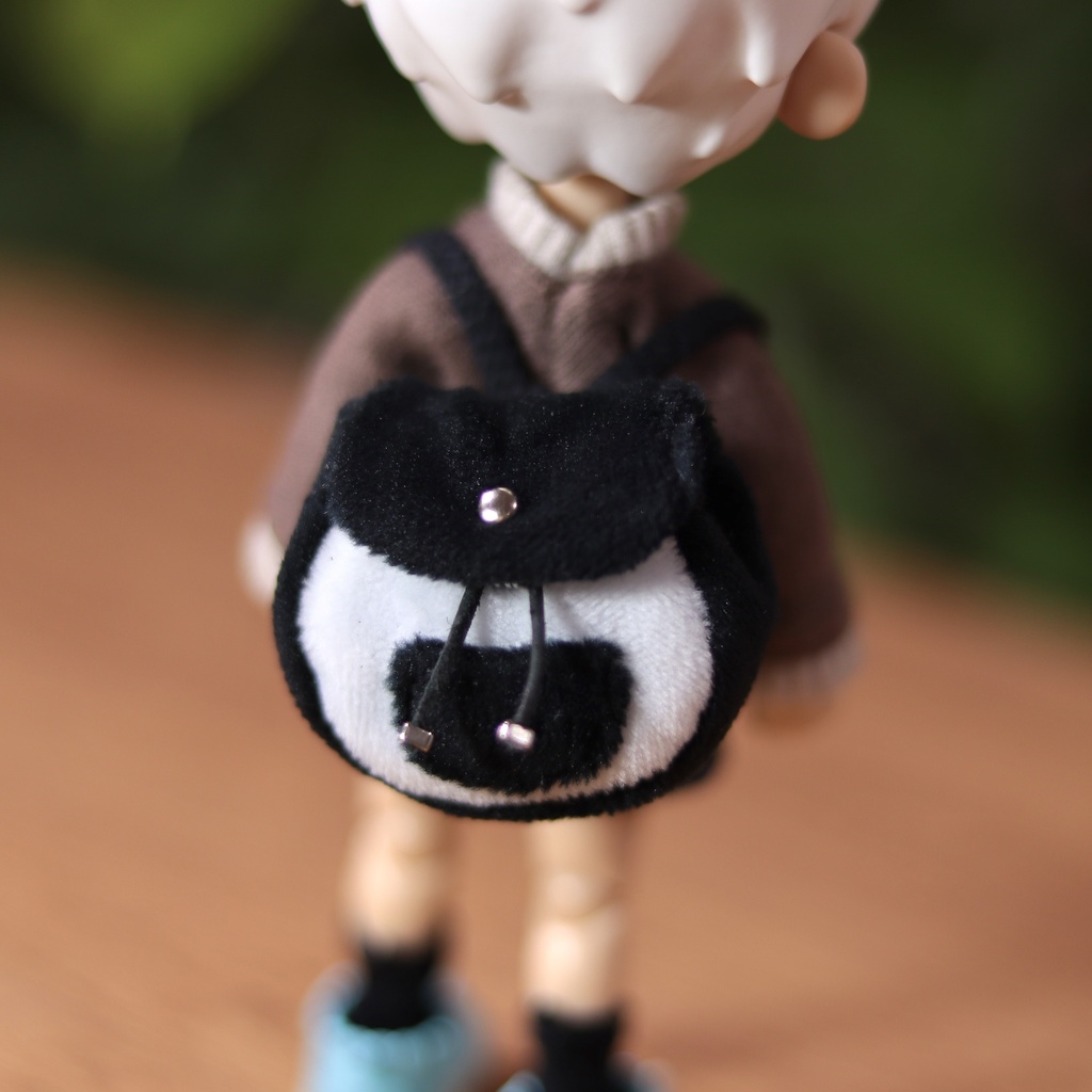 【各3色】もふもふポケットリュック【1/12ドール・ぬい】