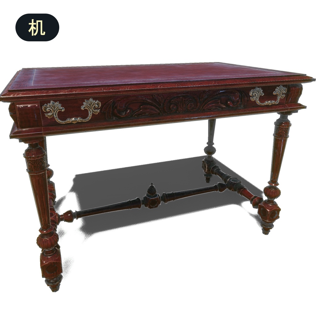 アンティーク家具3点【3Dモデル】