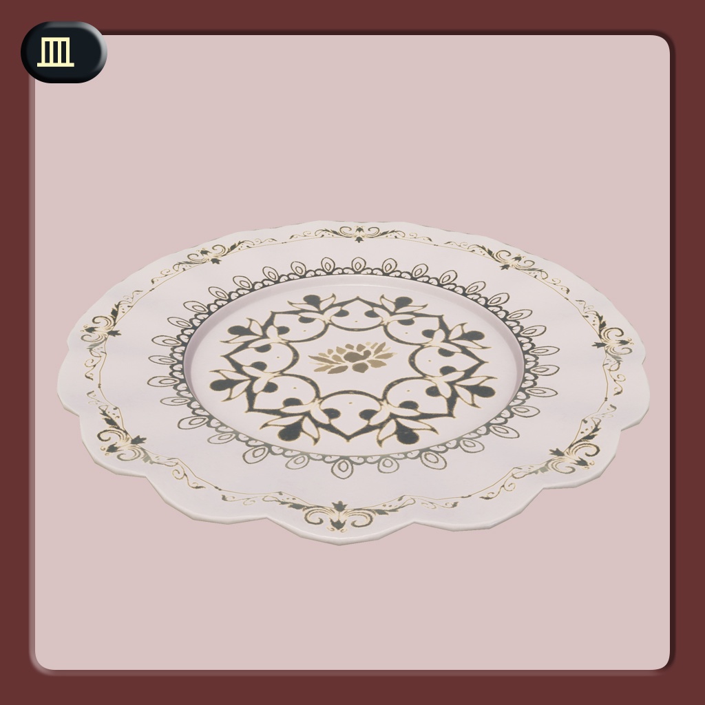 アンティーク食器5点【3Dモデル】