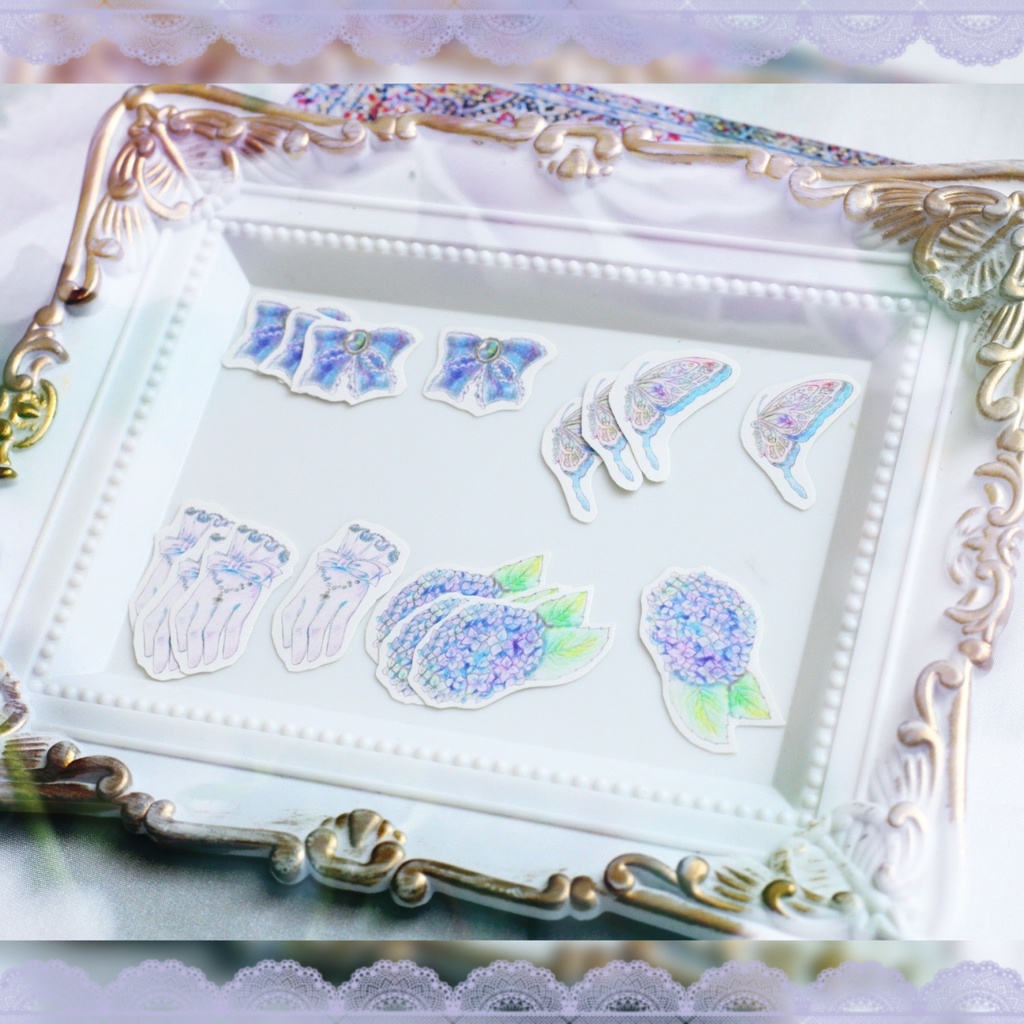 ゴシックフレーク+ゴシッククリアシールセット