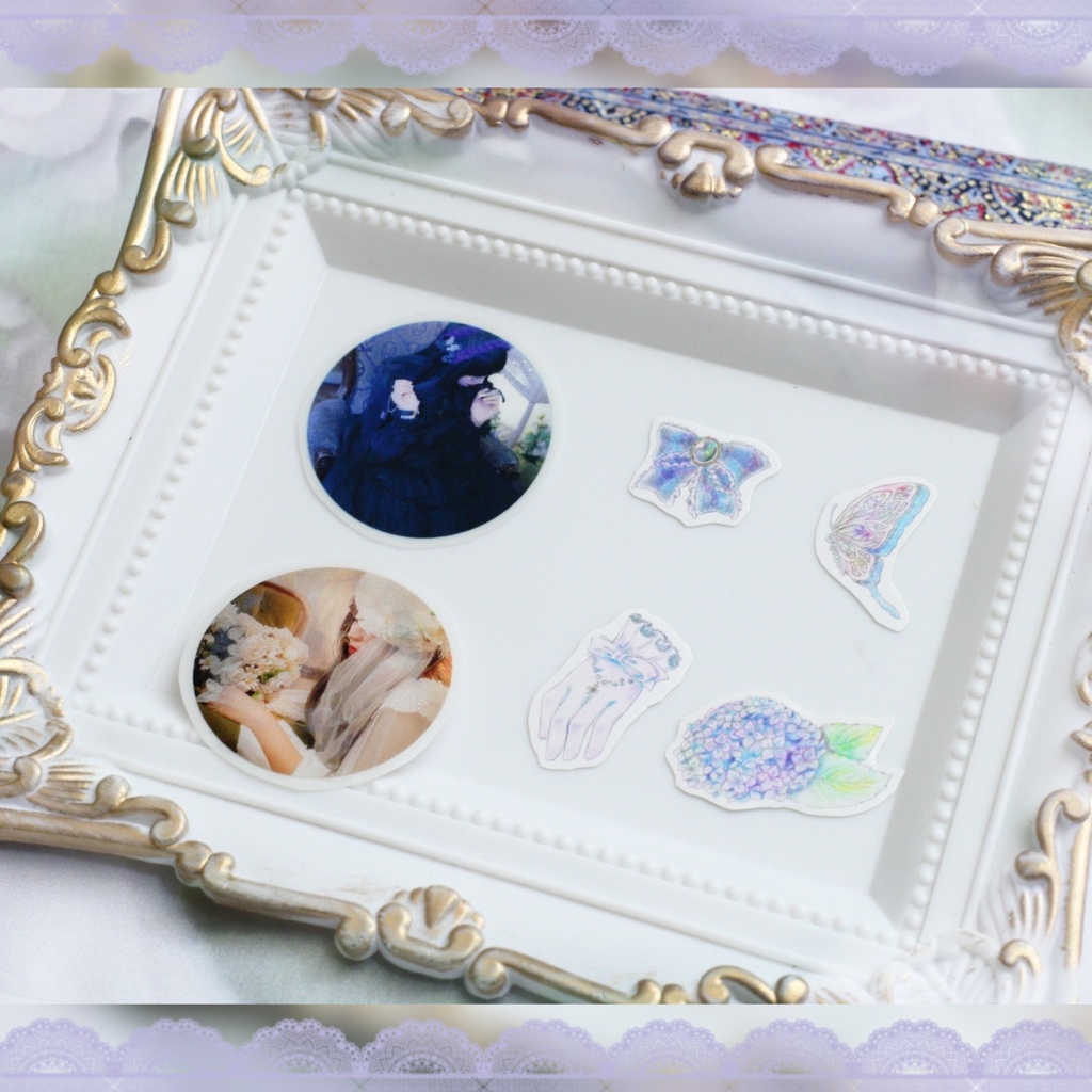 ゴシックフレーク+ゴシッククリアシールセット