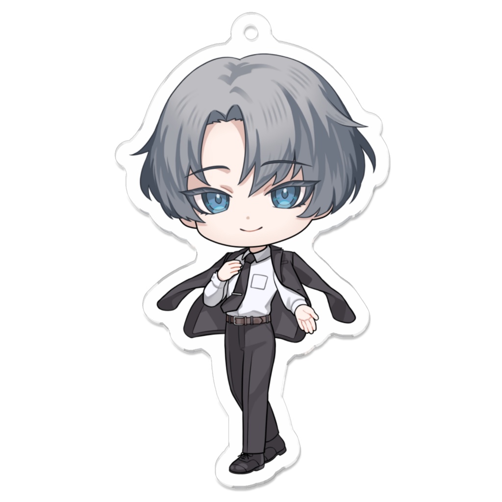 【アクキー】スーツの青年_SDイラスト