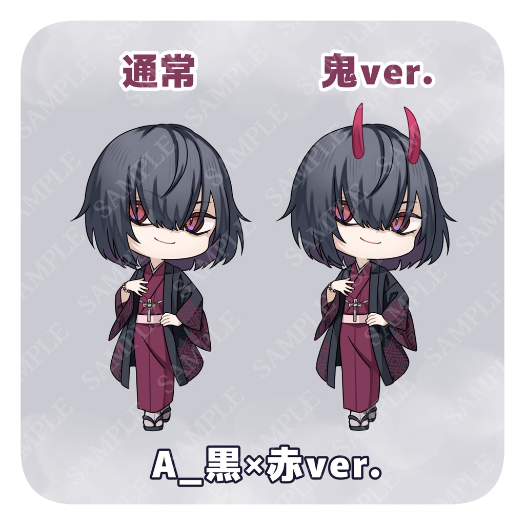 【ミニキャラ素材】和服の青年