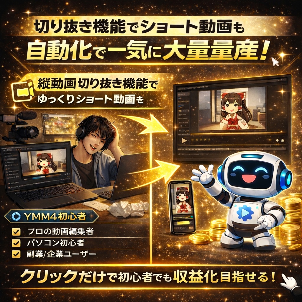 動画編集が15分で完了!ゆっくり解説/ずんだもんを自動編集する ゆっくり自動化ツール