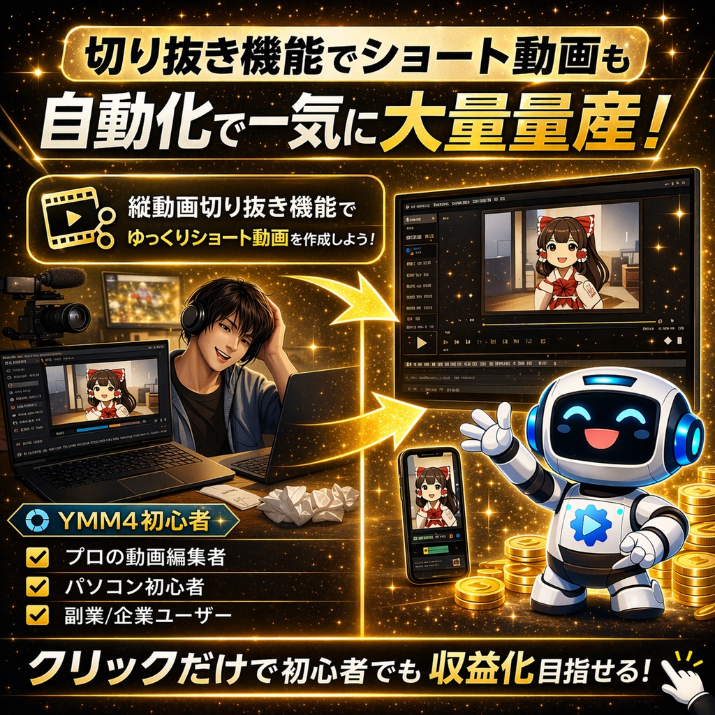 【トライアル版】動画編集が5分で完了!ゆっくり解説/ずんだもんを自動編集する ゆっくり自動化ツール