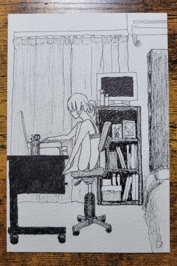 【手描きイラスト】選んだ静けさ/A Chosen Silence