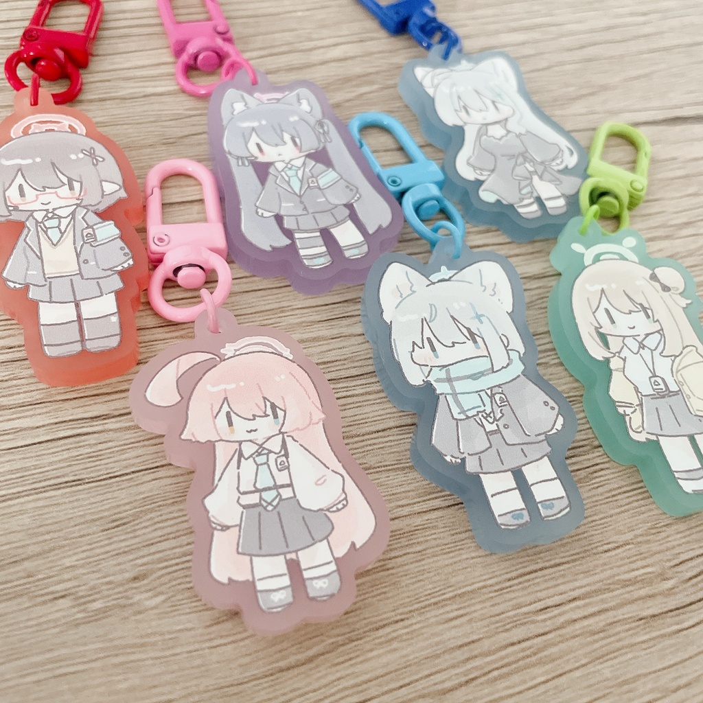 ちまアビドス　アクキー6個セット