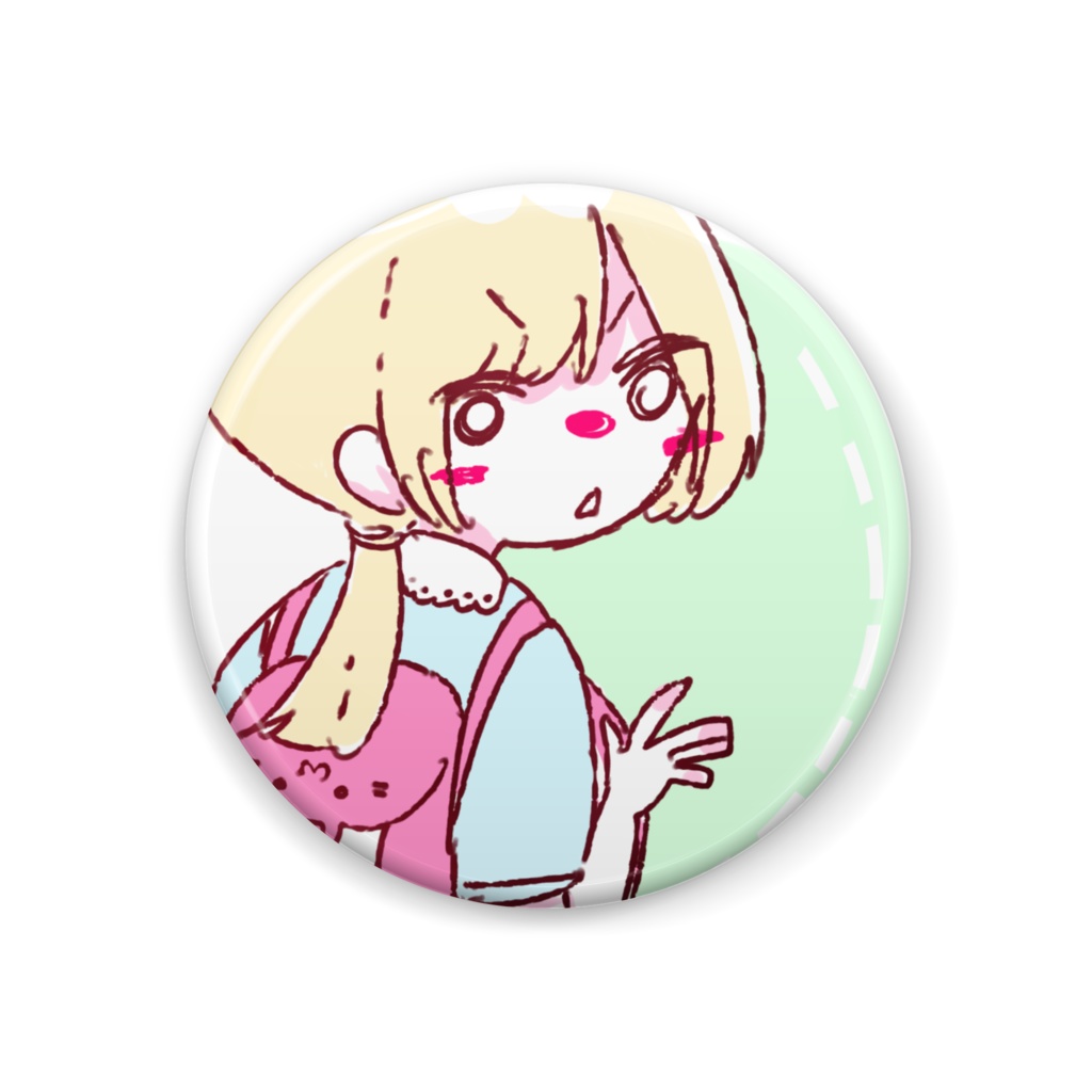 おんなのこ缶バッチ