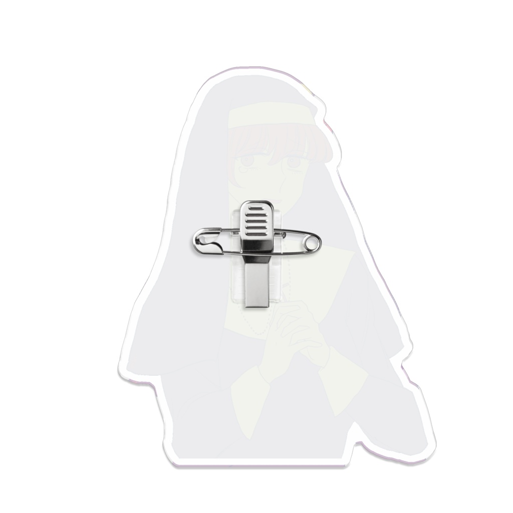 泣き虫シスターと強気尼のアクリルバッジ