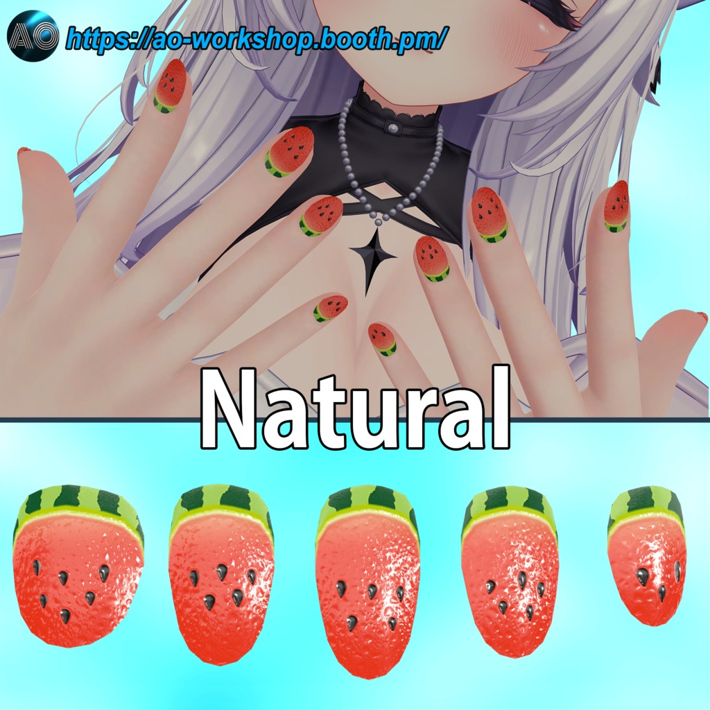 【13アバター対応】Watermelon Bliss MDollnail 1.01