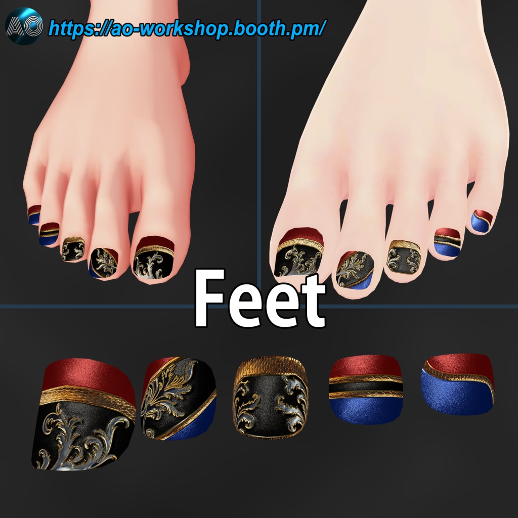 【13アバター対応】Nocturne Luxe MDollnail 1.01