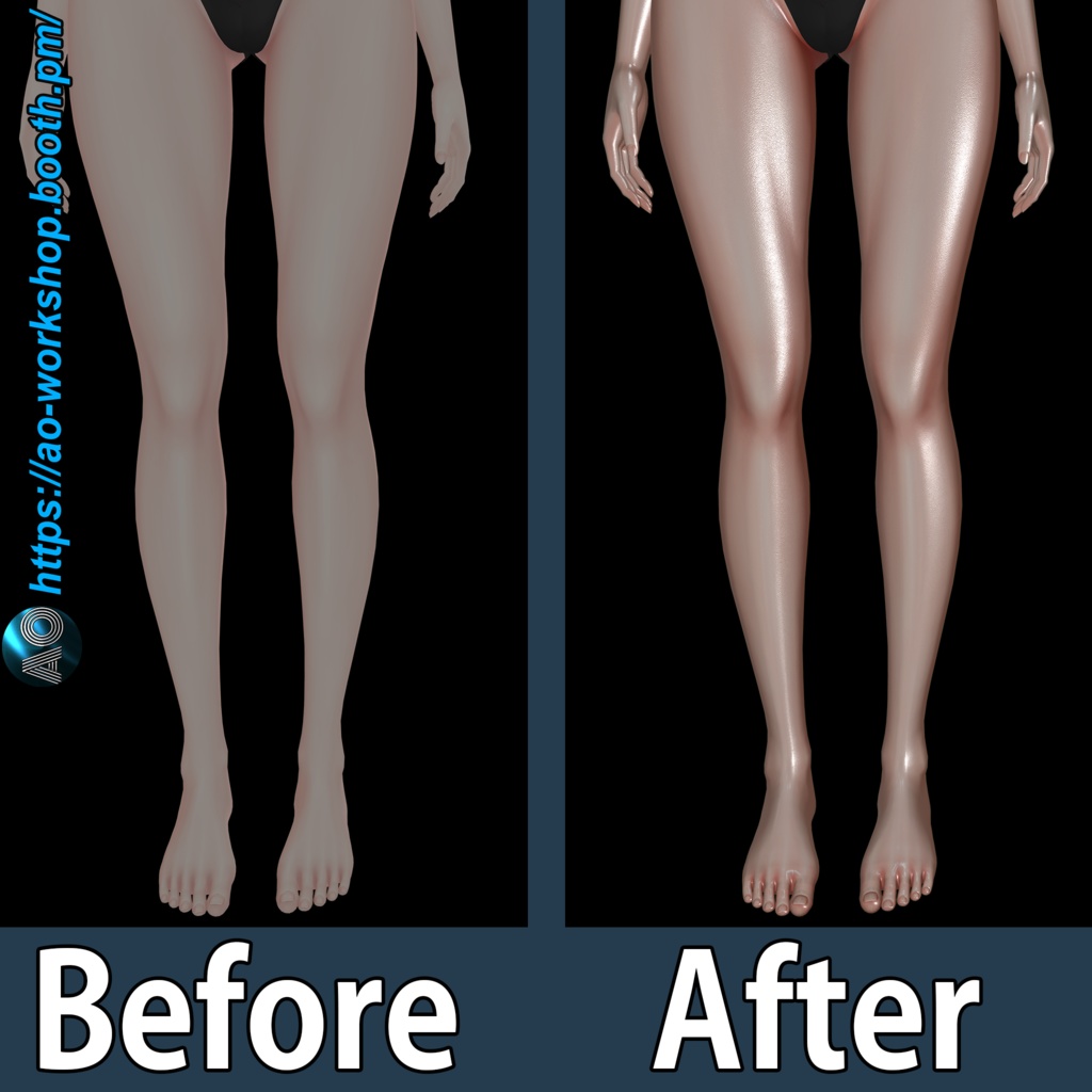 【5アバター対応】AO Skin Preset & Toggles 1.01