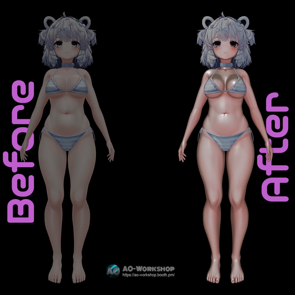 【6アバター対応】AO Skin Preset & Toggles 1.01