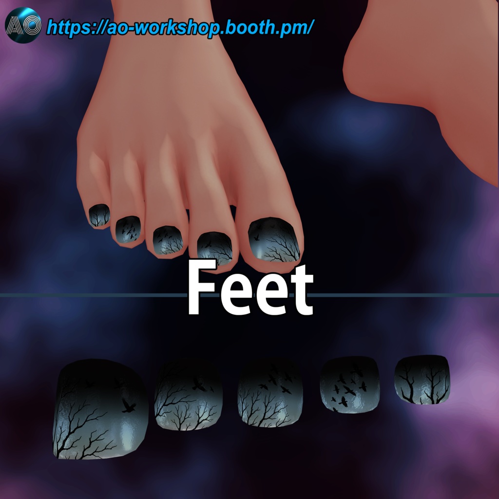 【13アバター対応】Fugue of the Hollow Sky MDollnail 1.00