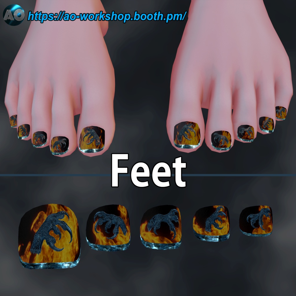 【13アバター対応】Volucris Ignifracta MDollnail 1.00