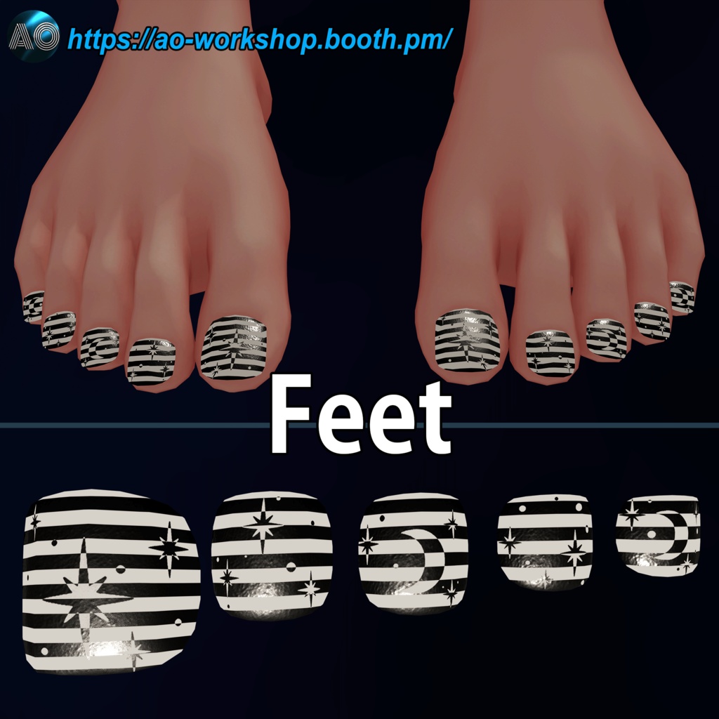 【13アバター対応】Trippy Night MDollnail 1.00