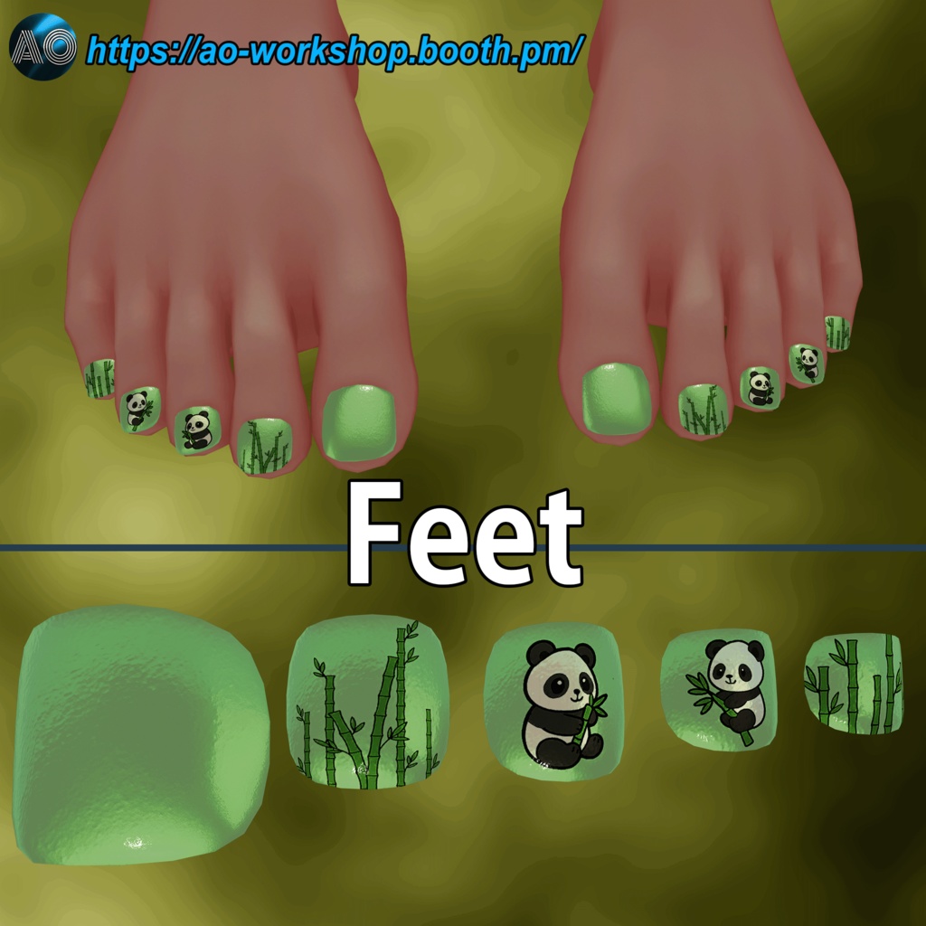 【13アバター対応】Panda Pop MDollnail 1.00