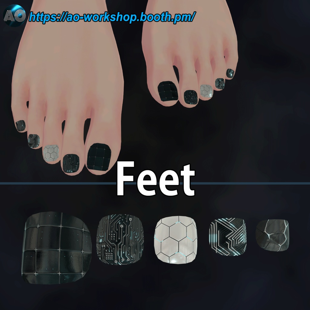 【13アバター対応】SYS_CRY0.0vR MDollnail 1.00