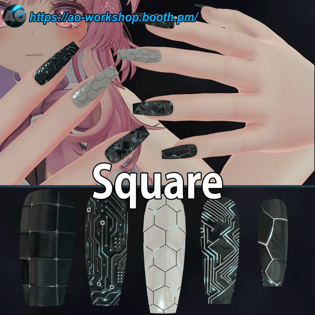 【13アバター対応】SYS_CRY0.0vR MDollnail 1.00