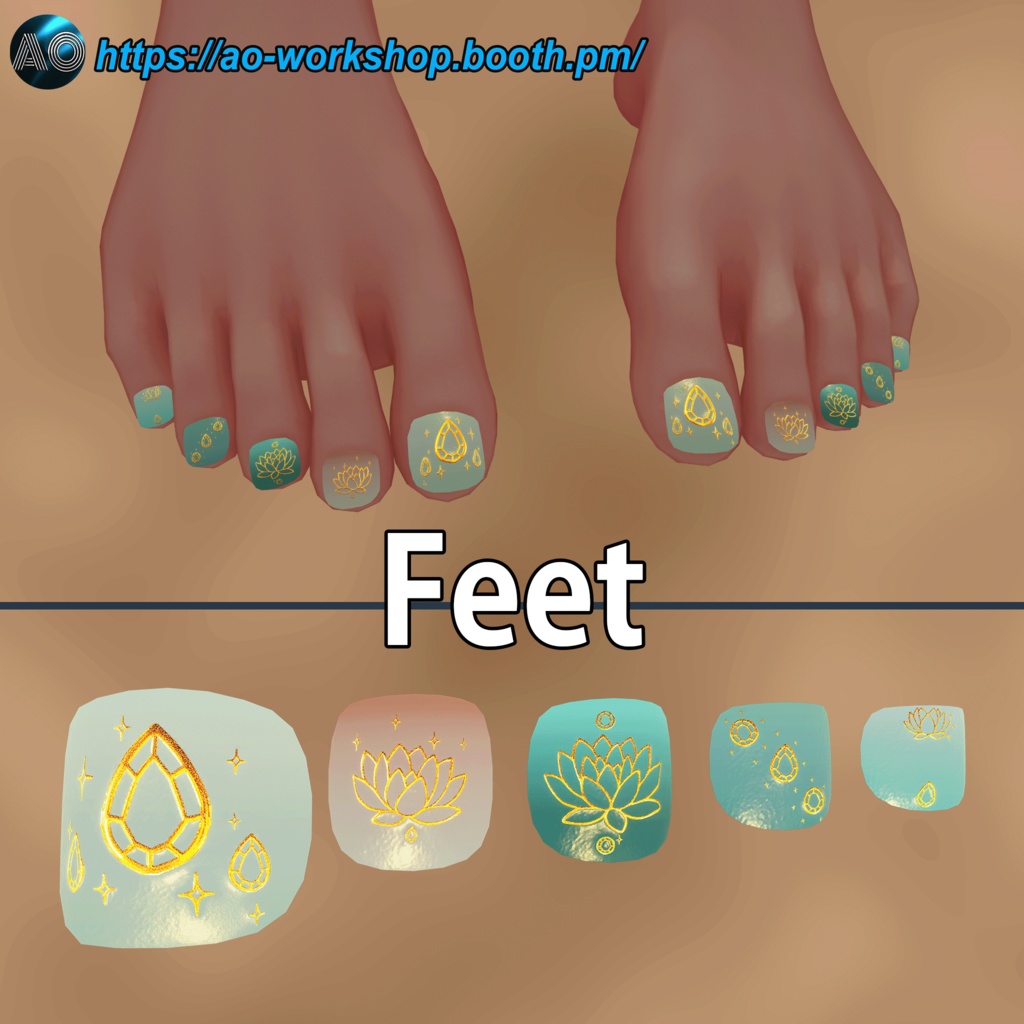 【13アバター対応】Crystelle MDollnail 1.00