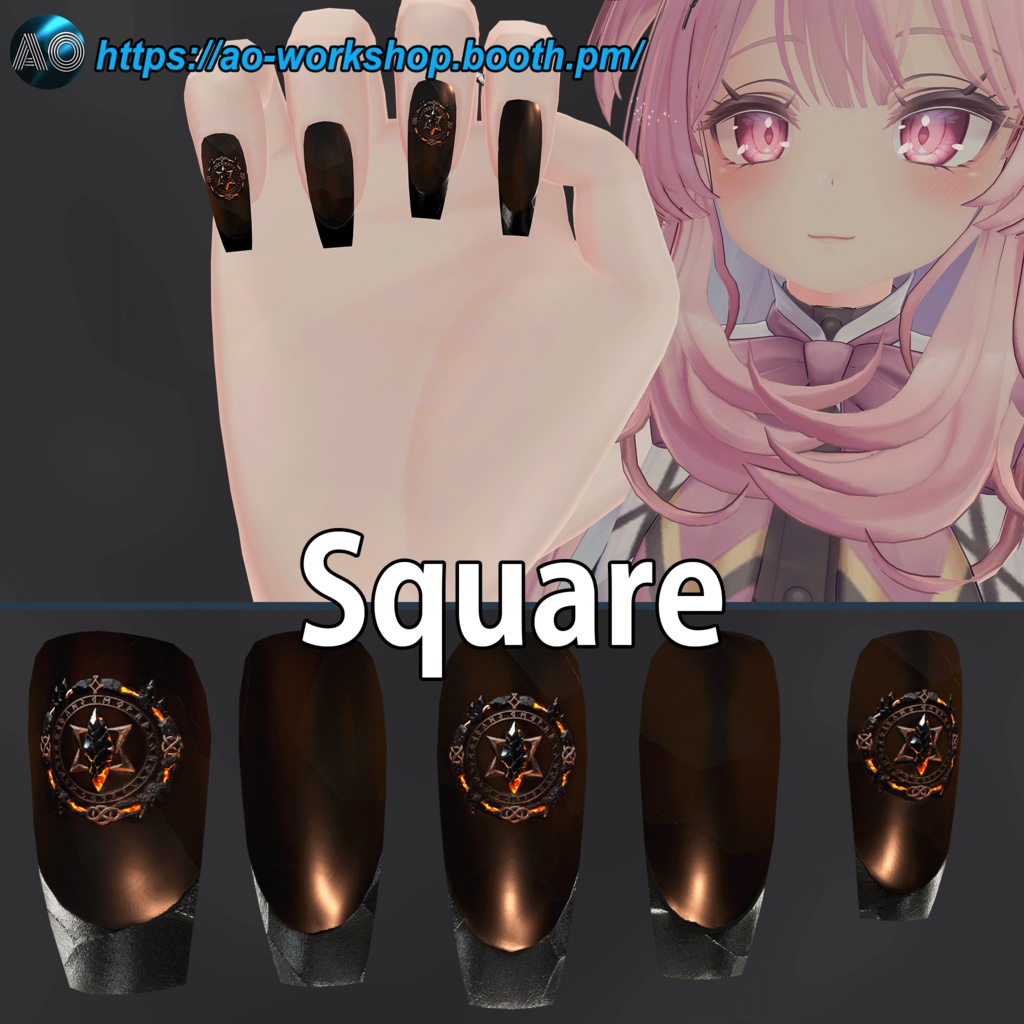 【13アバター対応】AO Codex – Obsidian MDollnail 1.00