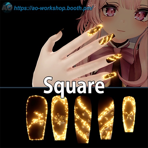 【19アバター対応】Gilded Nightfall MDollnail 1.00