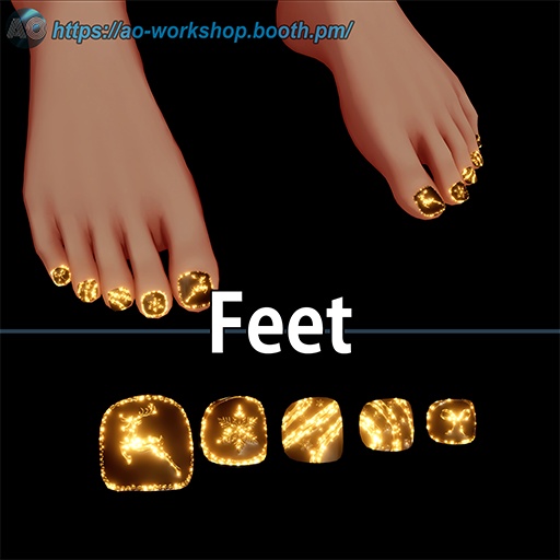 【19アバター対応】Gilded Nightfall MDollnail 1.00