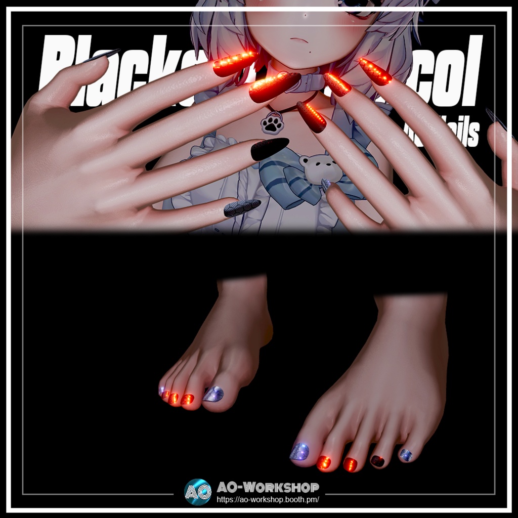 Blackout Protocol AO Nails 1.00 【55アバター対応】
