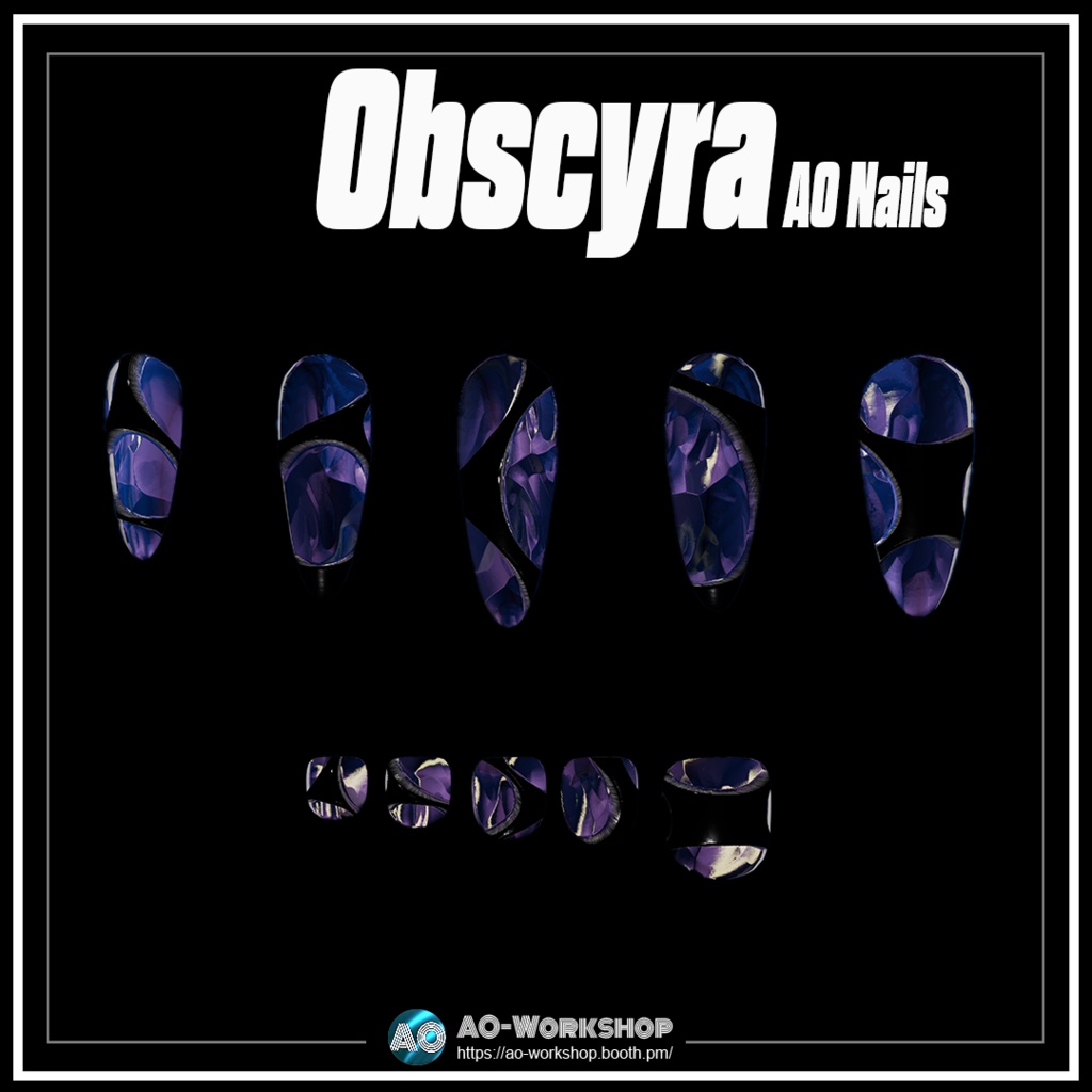 Obscyra AO Nails 1.00 【55アバター対応】