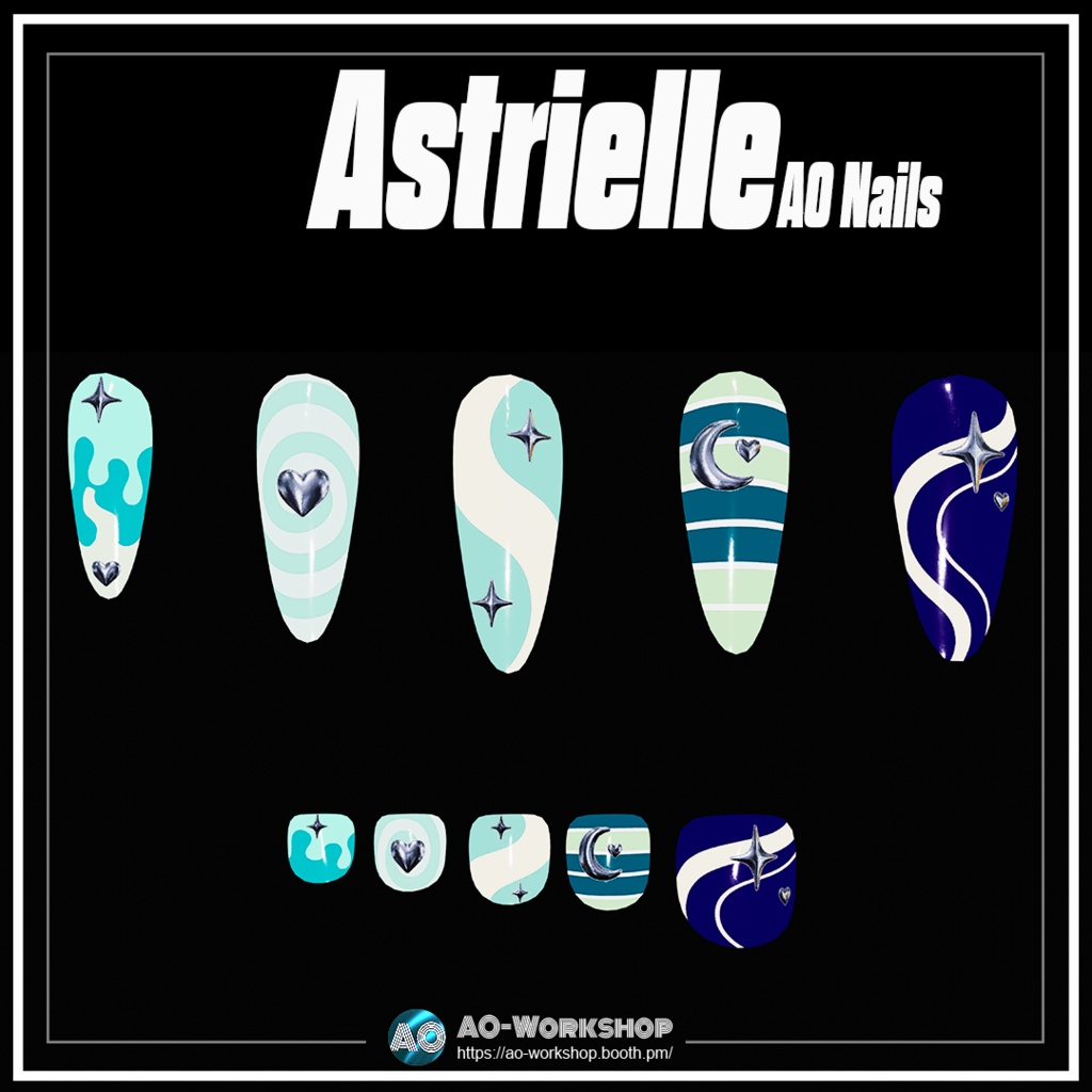 Astrielle AO Nails 1.00 【55アバター対応】